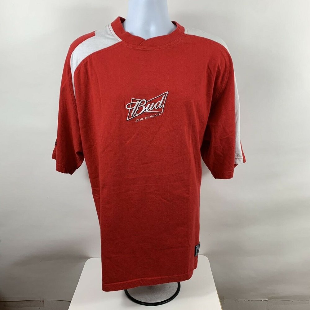 Nascar Chase Authentics Gillett Evernham Shirt Men's Size XL Red Budweiser #9